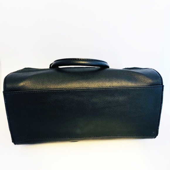 NINE WEST BLACK BLACK HARD TOTE BAG - Picture 4 of 5